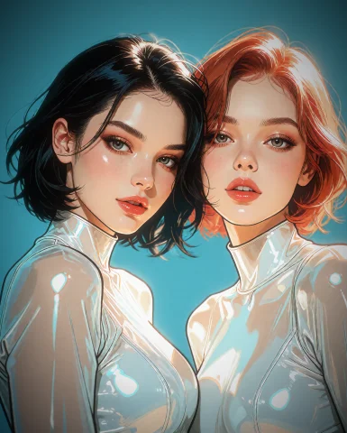 Glossy Comic-digital Art A Vibrant, Glossy Comic-digital Art... — Stable Diffusion AI Prompt: glossy Comic-digital art: A vibrant, glossy comic-digital art style built on con...