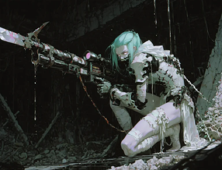 1980s Anime Style Vintage, Dark Fantasy Ova, Color Grading,...