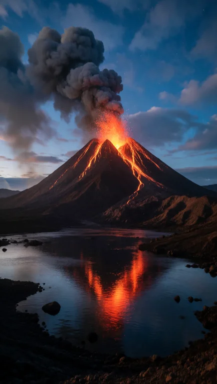 A Photorealistic Wide-angle Shot At Dusk Capturing A Massive...