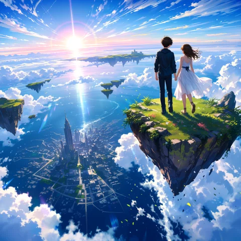 Gpt-image-2, Masterpiece, Very Aesthetic, A Boy And Girl Sta... — Stable Diffusion AI Prompt: @gpt-image-2, masterpiece, very aesthetic, a boy and girl standing on the edge o...