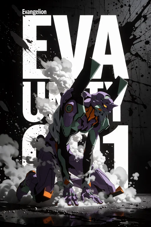 Highly Detailed Anime Illustration Of Neon Genesis Evangelio...