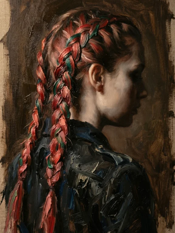 A Visceral, Heavy-impasto Oil Painting On Coarse-grain Linen...