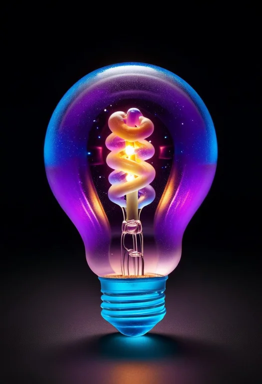 Gummymorph, A Futuristic Light Bulb Containing A Miniature G...