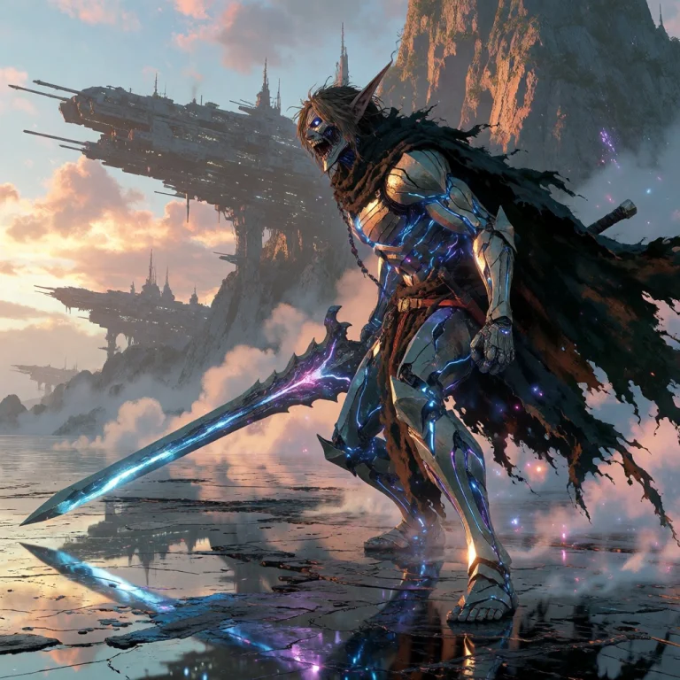 1girl, Solo, Adult, Maniac, Powerful, Colossal Elf Titan Wit...