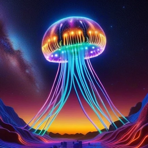 Masterpiece, Best Quality, Cosmic Jellyfish, Floating In Spa...