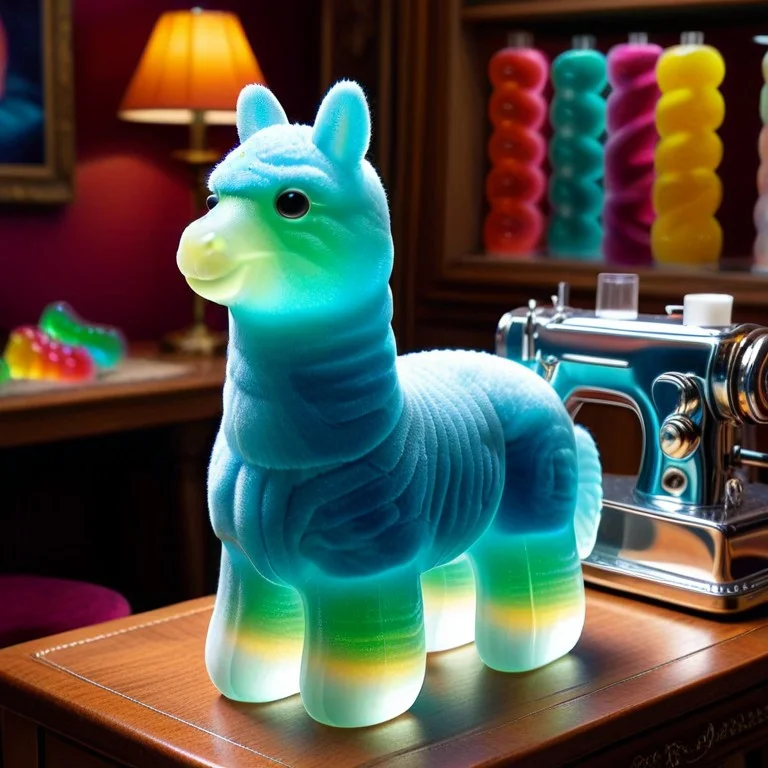 Masterpiece, Best Quality Gummymorph Alpaca Tailor Sewing A...