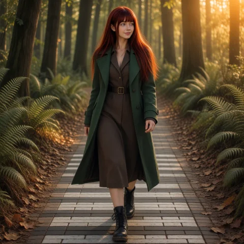 Kimberlyginger, Photograph Of A Red-haired Woman With Fair S... — Stable Diffusion AI Prompt: kimberly_ginger, Photograph of a red-haired woman with fair skin and long, strai...