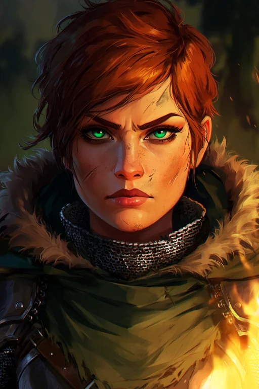 Highres, Absurdres,b1fr0nsx, A Woman With Short, Tousled Aub...