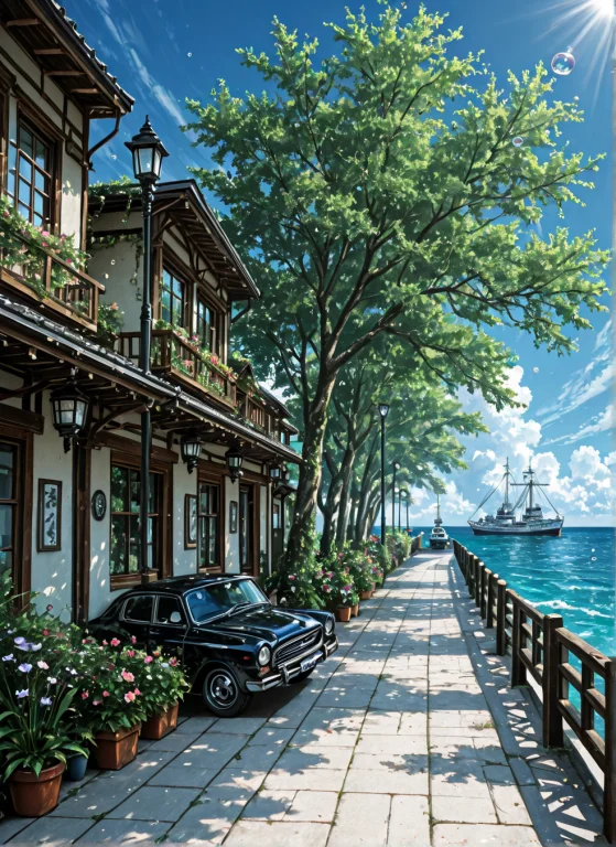 Japanese Ink Drawing, Nautical-themed Lsrt4l3hs, Masterpiece...