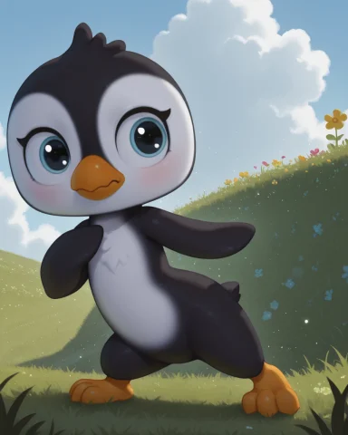 Loracheckerspengolitpetshop1 Checkerspengo Litpetshop, Pengu... — Stable Diffusion AI Prompt: CheckersPengo LitPetShop, penguin, black and white body, blue eyes, short, solo...