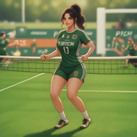 Itzel-r, Full Body Photo, Playing Soccer On A Green Pitch — Stable Diffusion AI Prompt: Itzel-R, full body photo, playing soccer on a green pitch