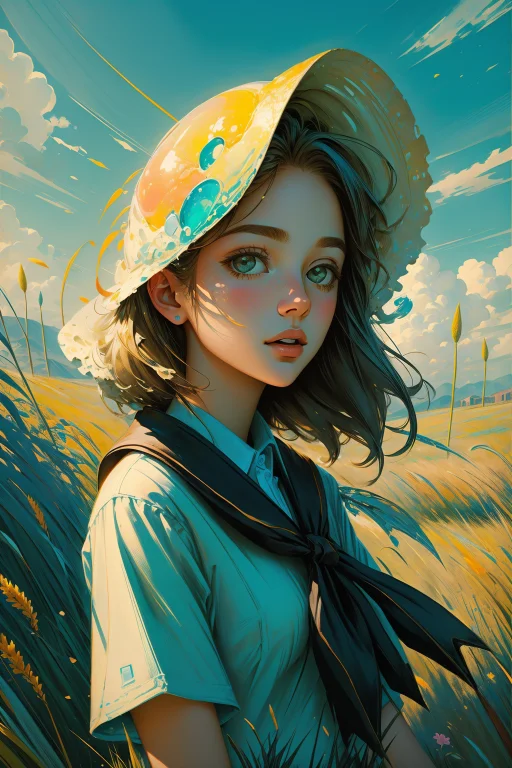 1girl, Lorarandom00dv20.6 Random00d, By Albert Bloch, Expres...