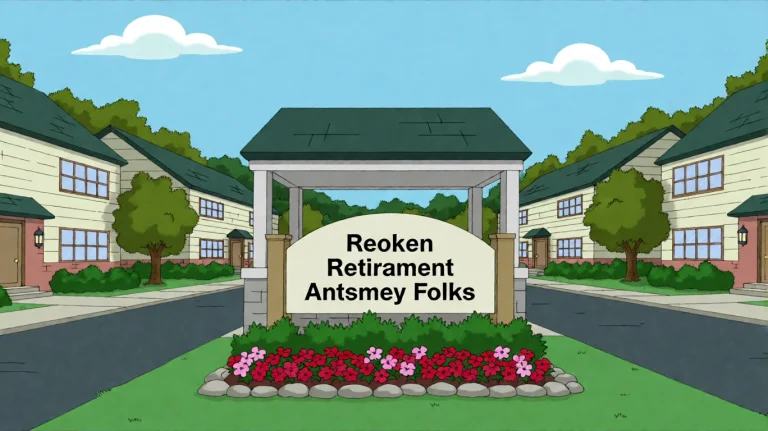 Fmlygyssn10, A Stylized Entrance To A Retirement Community F...