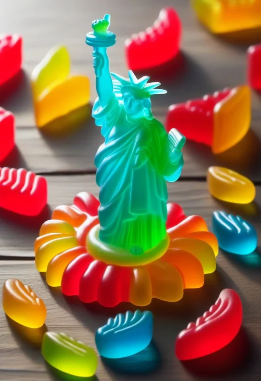 Gummymorph, The Statue Of Liberty Slowly Melting In A Summer...