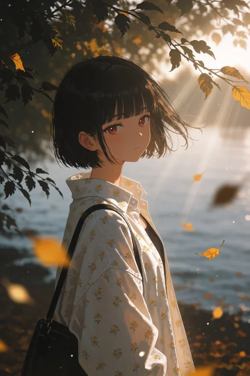Var5ve , Atmospheric Anime Illustration With Soft Painterly...