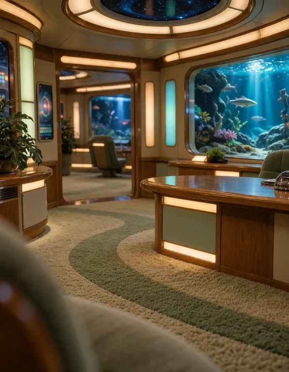 016 F3d3r4t10n Sh1p, Captains Quarters, Diagonal View From S...