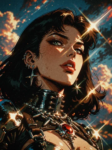 Photorealistic Style, Thin Black Outlines, A Highly Detailed... — Stable Diffusion AI Prompt: photorealistic style, thin black outlines, A highly detailed comic book and grap...