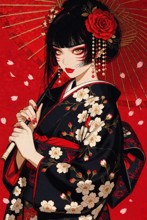 Nijisis, A Striking Graphic Illustration In Cel Shading Styl...