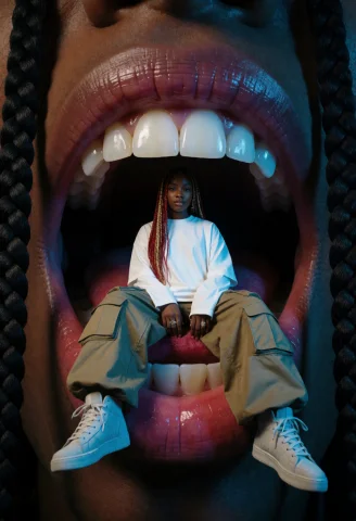 Surrealist Fashion Photography, A Conceptual Juxtaposition O... — Stable Diffusion AI Prompt: Surrealist fashion photography, a conceptual juxtaposition of scales featuring a...