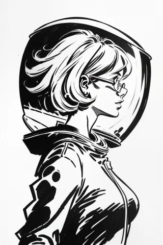 Loracarlosgimenez0.8 Gimenez Black And White Drawing. Straig... — Stable Diffusion AI Prompt: gimenez black and white drawing. (((straight frontal view))), (((looking at vie...