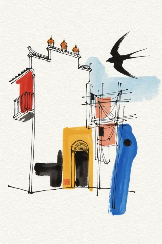 Highleveldescriptiona Minimalist Avant-garde Ink Wash And Go... — Stable Diffusion AI Prompt: {"high_level_description":"A minimalist avant-garde ink wash and gouache paintin...