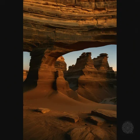 Extreme Low-angle Raking Sunlight At Golden Hour Twilight, M... — SDXL AI Prompt: extreme low-angle raking sunlight at golden hour twilight, moonlight-blue key wi...