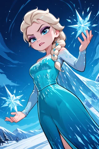 Loraelsaanimabasev10bykonan1 1girl, Elsa Frozen, Blonde Hair... — Stable Diffusion AI Prompt: 1girl, elsa \(frozen\), blonde hair, hair over shoulder, long hair, single brai...