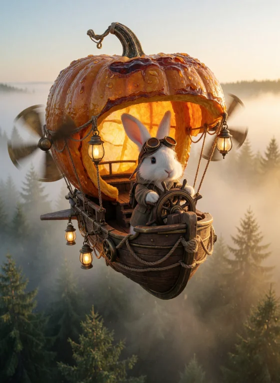A Breathtaking Cinematic Fantasy Still Capturing A Miniature...