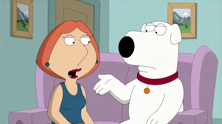 Fmlygyssn09, A Large, White, Dog-like Figure With A Red Coll...