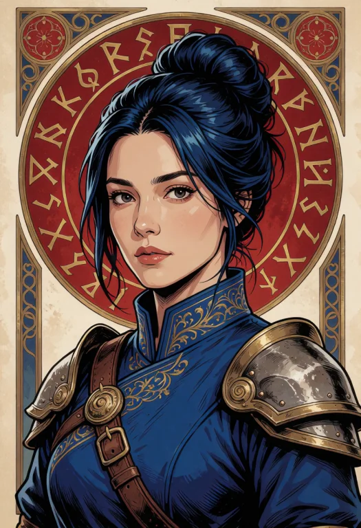 Illustrative Character Art Characterized By Clean Ink Lines,...