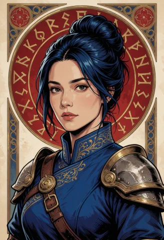 Illustrative Character Art Characterized By Clean Ink Lines,... — Stable Diffusion AI Prompt: Illustrative character art characterized by clean ink lines, smooth cel-shading,...