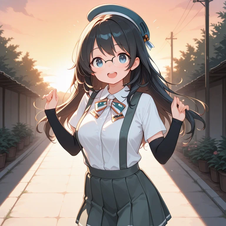 Partiallyopaqueglasses1.3,asashio-class Uniform,suspender Sk...