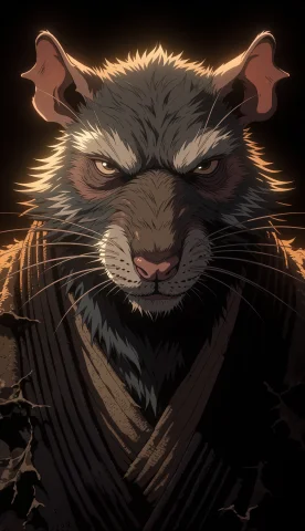 Dark Anime Masterpiece, 916 Wallpaper. Close-up Portrait Of... — Stable Diffusion AI Prompt: Dark anime masterpiece, 9:16 wallpaper. Close-up portrait of Master Splinter, an...