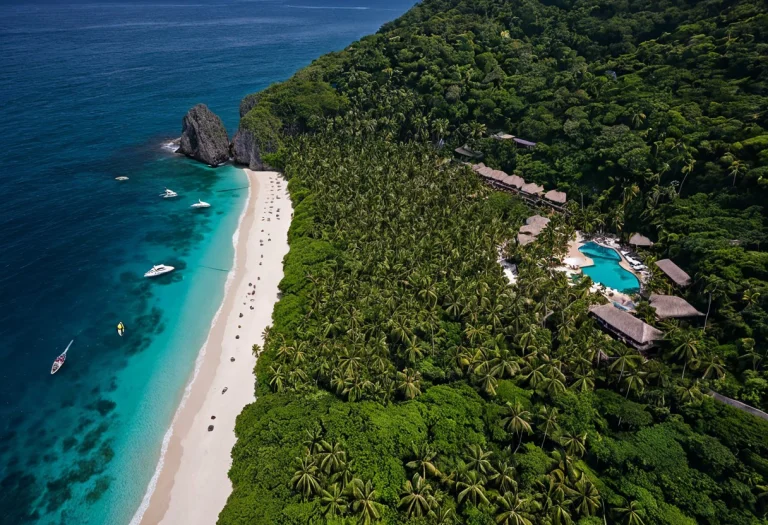 A Breathtaking, Ultra-realistic Birds-eye Drone Shot Of A Ma...