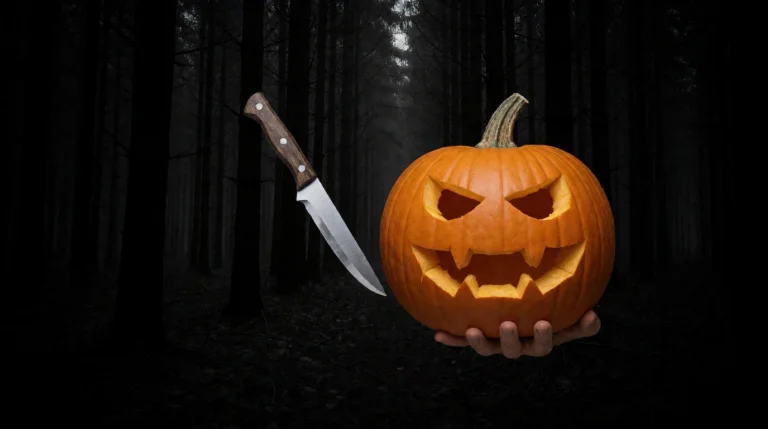 Dark Forrest, Pumpkin, Monster, Dark Theme, Black Theme, Ora...