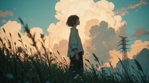 Nature, Zidiusart, Painterly Anime-style Landscape, Golden H... — Stable Diffusion AI Prompt: Nature, zidiusArt, painterly anime-style landscape, golden hour sunset with glow...