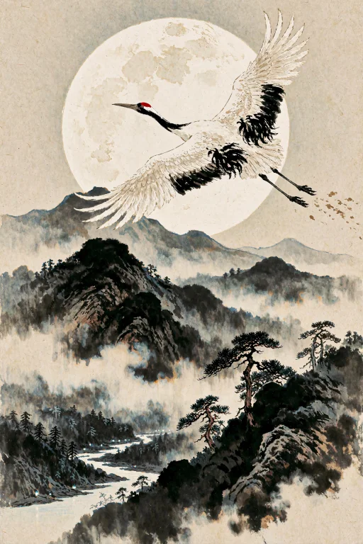 Sumiink, Traditional Media. A Rough Ink Brush Painting Of A...