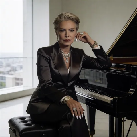 Loralux361,a Woman In A Buisness Suit, A Photo Of A Woman, E... — Stable Diffusion AI Prompt: ,a woman in a buisness suit, A photo of a woman, elegant pose sitting at a grand...