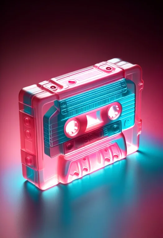 Gummymorph, A Giant Translucent Cassette Tape Floating In A...