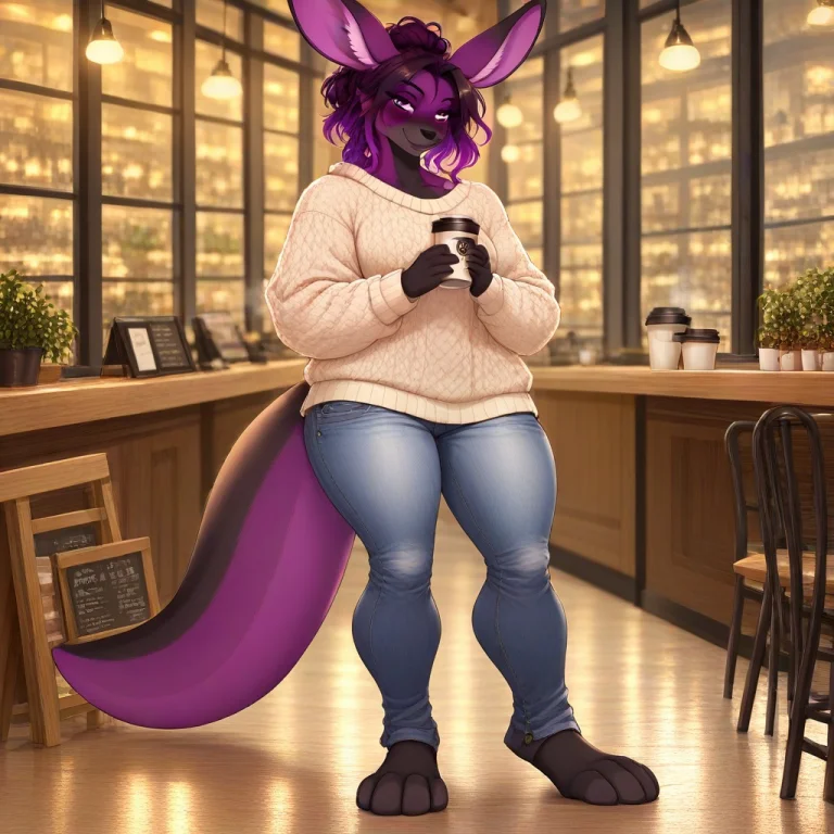 Veyl, Solo, 1girl, Adult Female Furry, Anthro Kangaroo, Full...