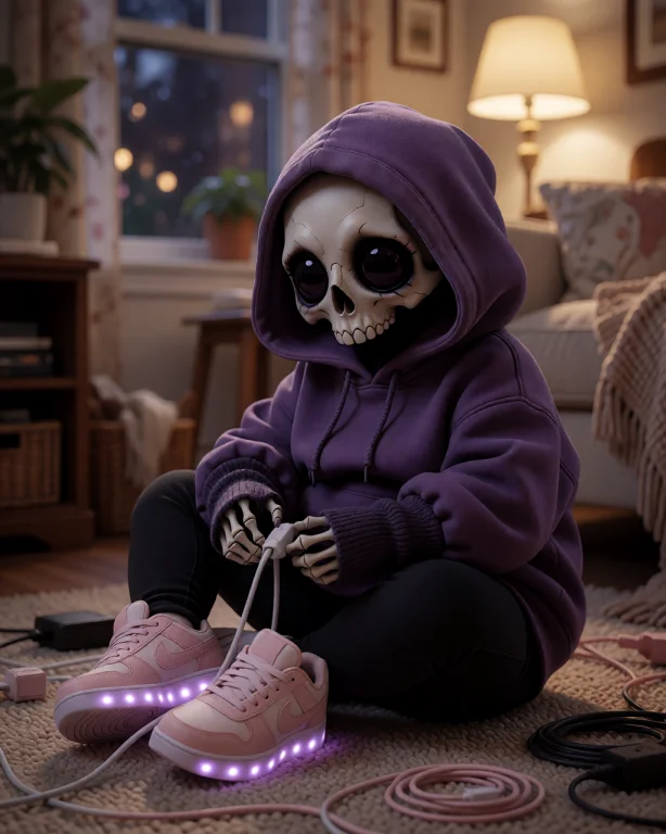 Thannielora Sitting On The Floor Of Her Cozy Apartment Weari...