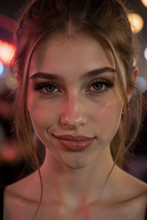 Rlywinnie, Light Brown Hair , Extreme Beauty Portrait Close-...