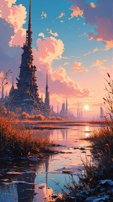 Anime Artwork A A Rule Of Thirds Composition, Perfectly Bala...
