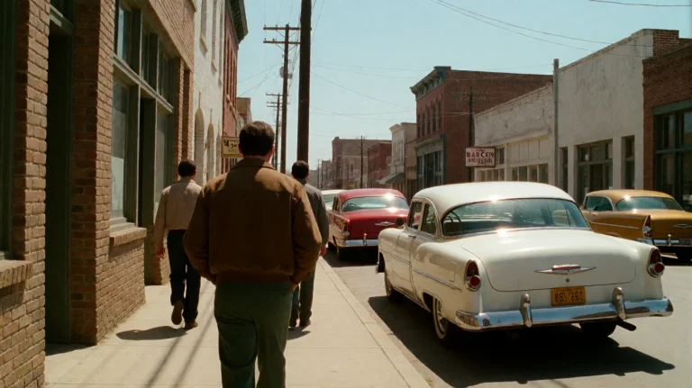 Bgfsh2003, A Man In A Brown Jacket And Green Pants Walks Awa...