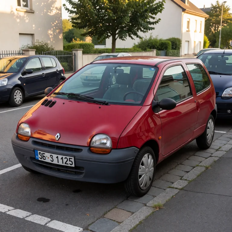 Tw1car, A Red Renault Twingo Mk1 Three-door Hatchback, Parke...