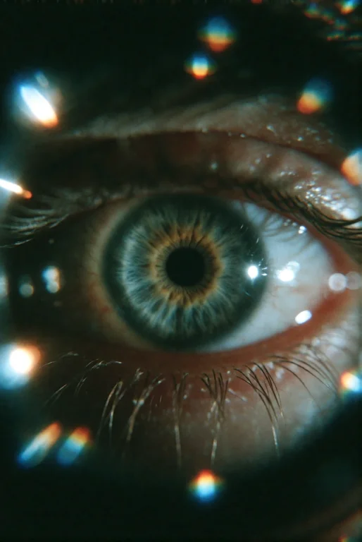 Cinemshot, Extreme Close-up Of A Human Eye Framed By Circula...