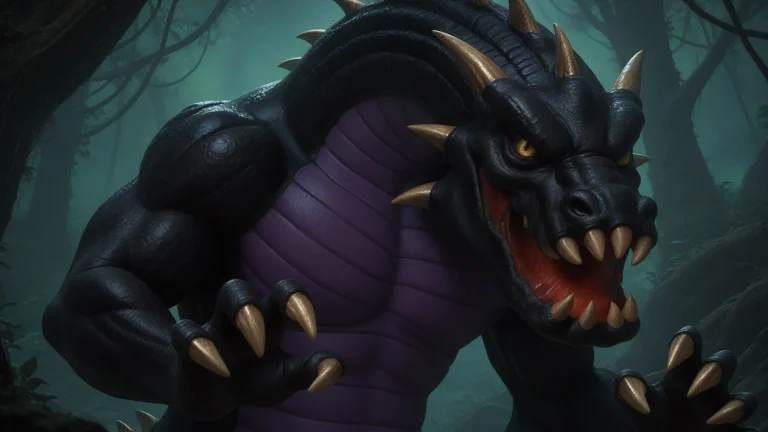 Lorajunglebdragonv11,junglebdragon, Creature, Monster, Dark...