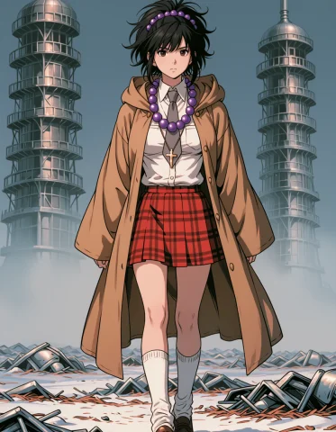 Loravintageanimestyleanima1 , Vintgenime , Loraanimabase1mik... — Stable Diffusion AI Prompt: , vint@ge@nime , , kurokawa_mikako, An image of Mikako Kurokawa. Mikako Kuroka...