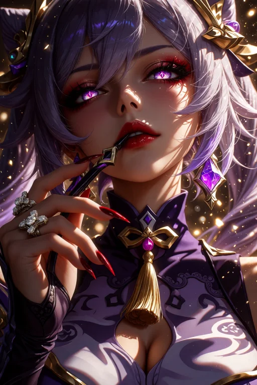 A Beautiful Digital Illustration Of A Glamorous Woman, Keqin...