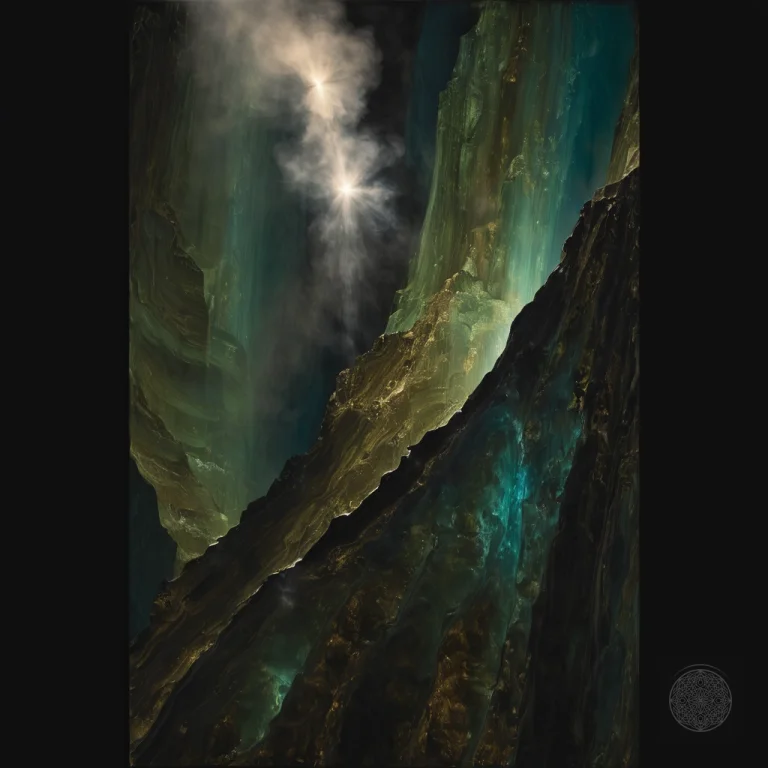 Masterpiece Dramatic High-contrast Chiaroscuro, God Rays Thr...